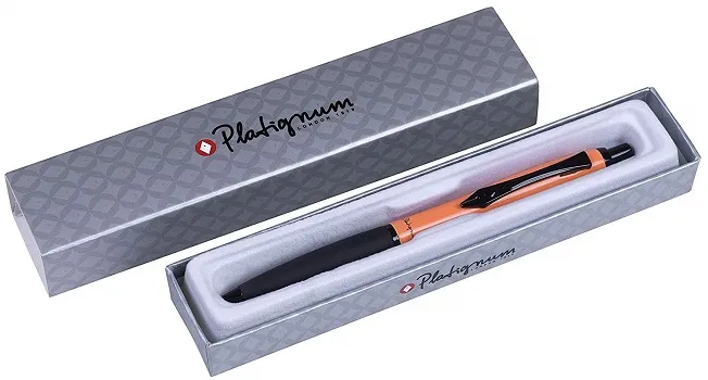 Platignum Orange Ball Point Pen-50431