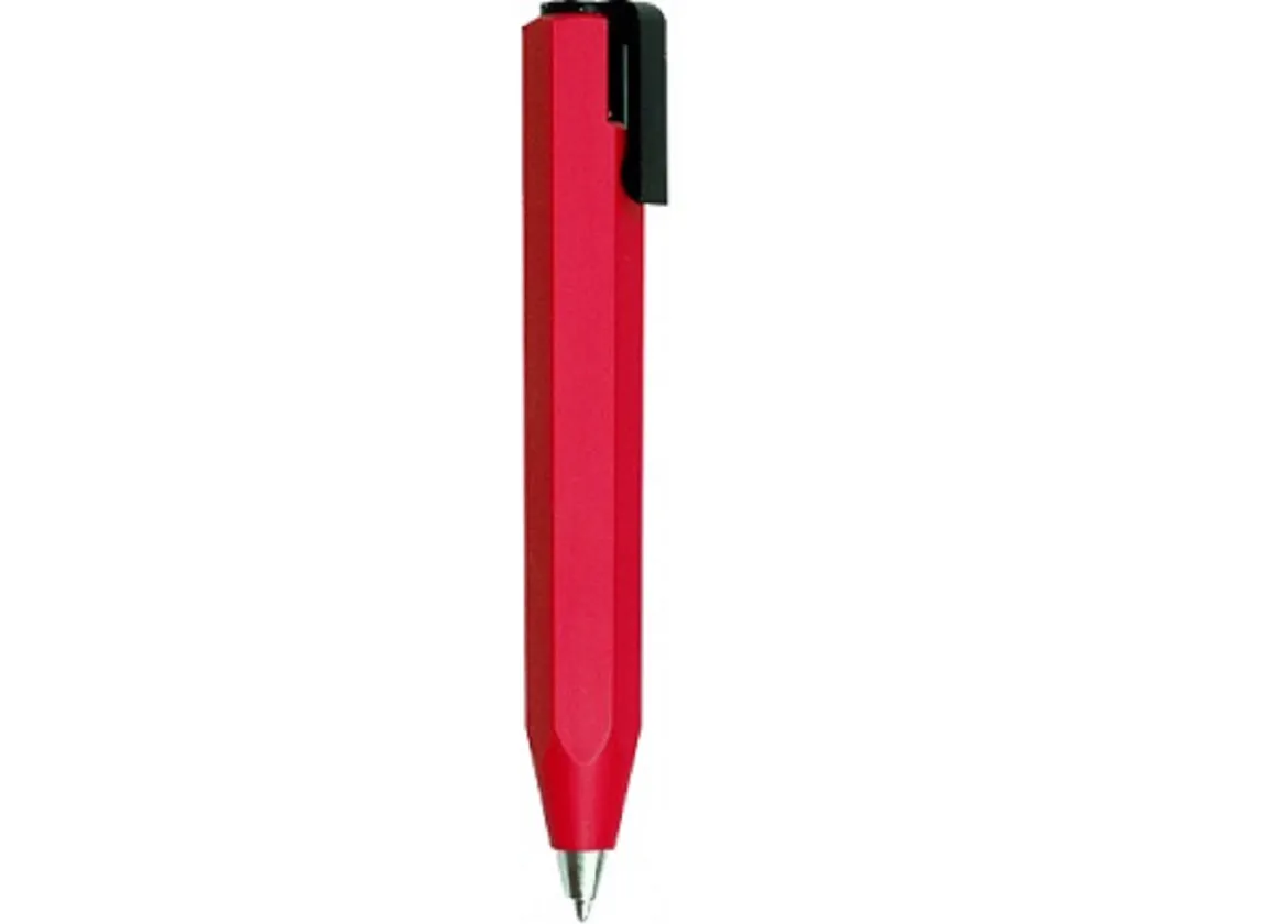 Worther Shorty Ballpoint Red With Black Clip 13013