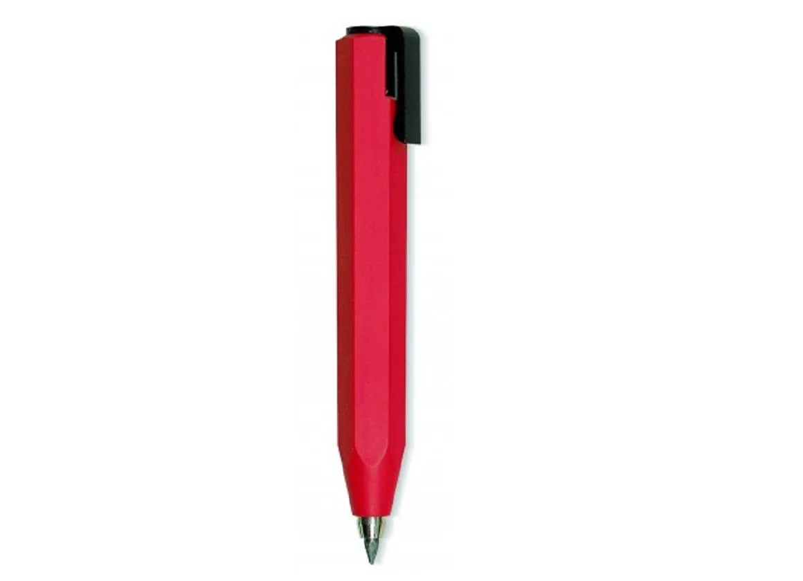 Worther Shorty Mechanical Pencil Red With Black Clip 13010