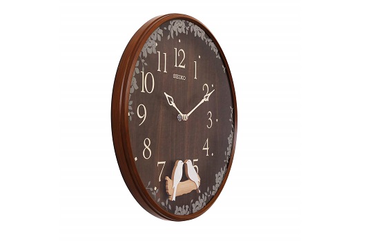 Seiko Brown Pendulum Wall Clock QXC237BN