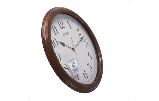 Seiko Wooden Wall Clock QXA153BN