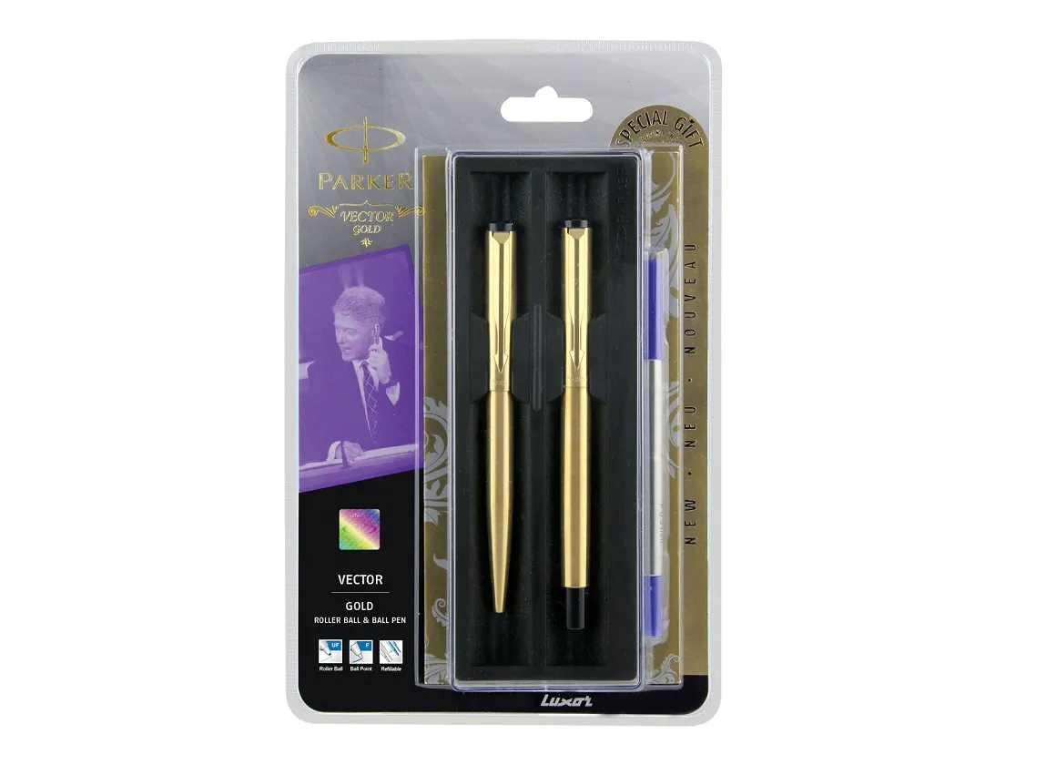 Parker Vector Gold GT Roller Ball+Ball Pen