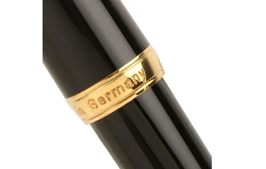 Cleo Classic Propelling Ballpoint Pen Black/Gold Trim