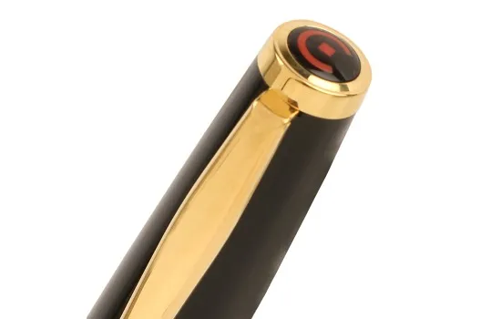 Cleo Classic Propelling Ballpoint Pen Black/Gold Trim