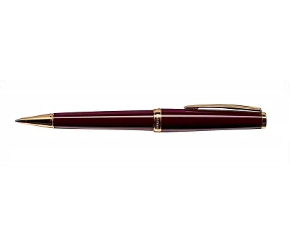 Cleo Classic Ballpoint Pen Bordeaux Gold Trim