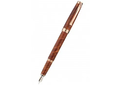 Cleo Skribent Natura Amboyna Burl Fountain Pen fine