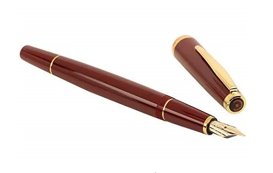 Cleo Skribent Classic Bordeaux Gold Fountain Pen Broad