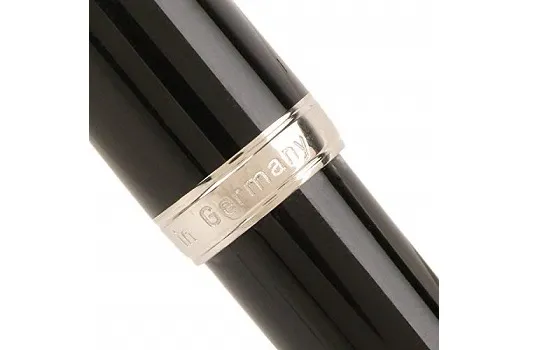 Cleo Skribent Classic Palladium - Black Fountain Pen Fine