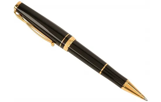 Cleo Skribent Gold - Black Ballpoint Pen 25014
