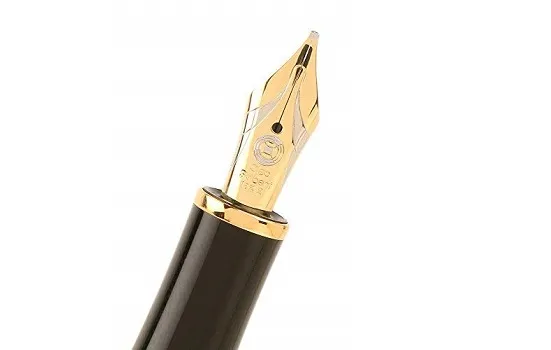 Cleo Skribent Gold - Black Fountain Pen 25010 fine