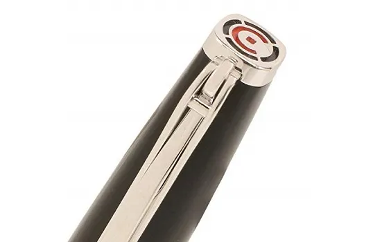 Cleo Skribent Platinum - Black Fountain Pen 25032 broad