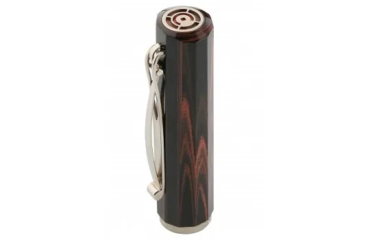 Cleo Skribent Ebonite Red Brown Fountain Pen Medium