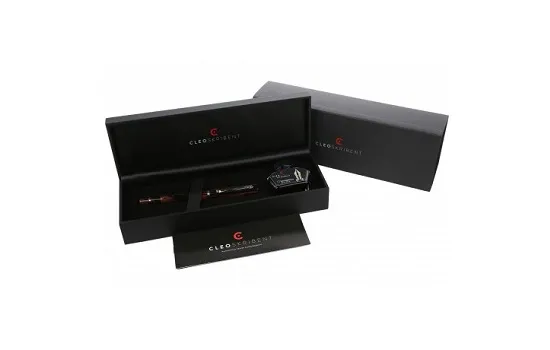 Cleo Skribent Ebonite Red Brown Fountain Pen Medium