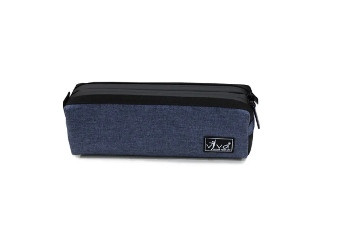 Viva Utility Pouch â€“ Square Reverse Zip BLUE