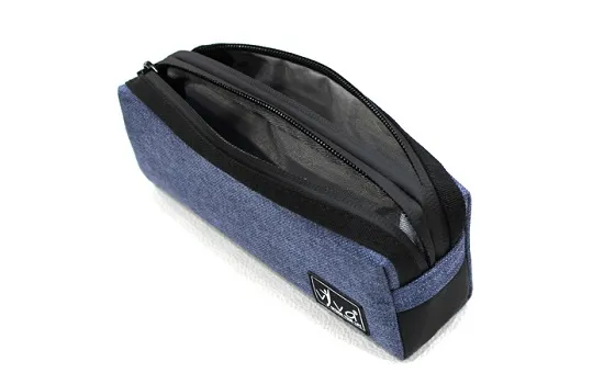 Viva Utility Pouch â€“ Square Reverse Zip BLUE