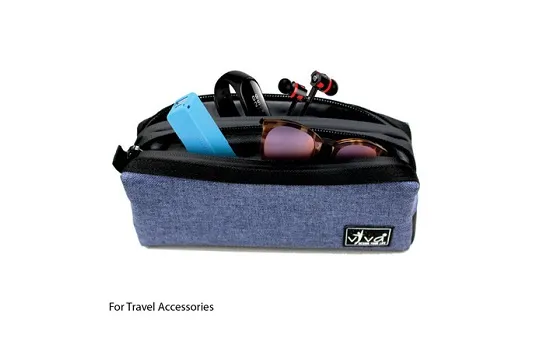 Viva Utility Pouch â€“ Square Reverse Zip BLUE
