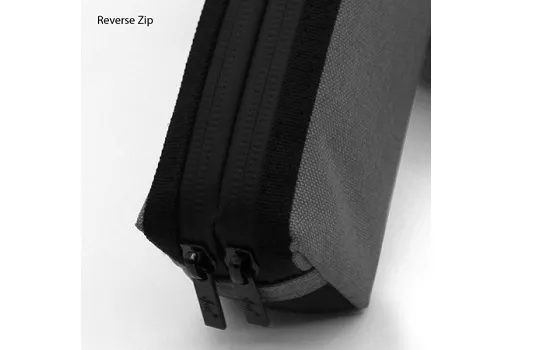Viva Utility Pouch â€“ Square Reverse Zip GREY