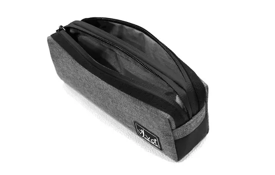 Viva Utility Pouch â€“ Square Reverse Zip GREY