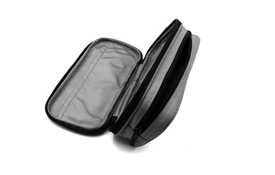 Viva Utility Pouch â€“ Oval 2 Zip (UT â€“ 1003) GREY