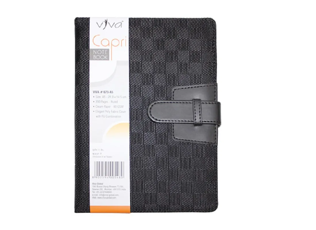 Viva Capri Notebook Black