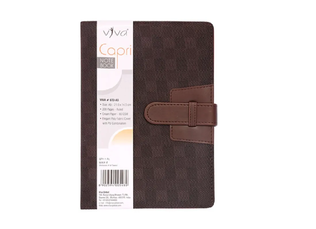 Viva Capri Notebook brown