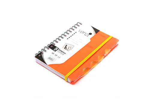 5 Subject Notebook Orange