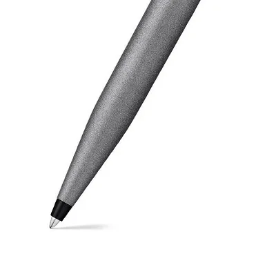 Sheaffer VFM 9424 Sleek Matte Grey Ballpoint Pen With Dark Black Trim