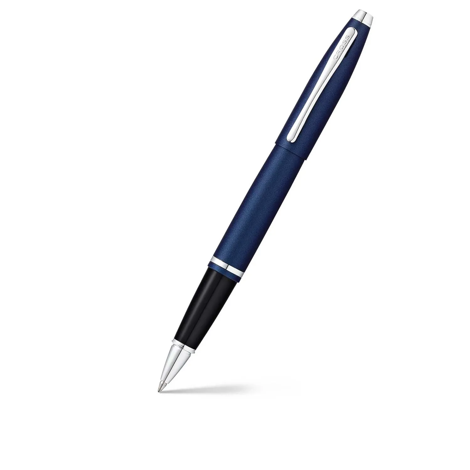 Cross AT0115-18 Calais Matte Metallic Rollerball Pen – Midnight Blue With Chrome Trims