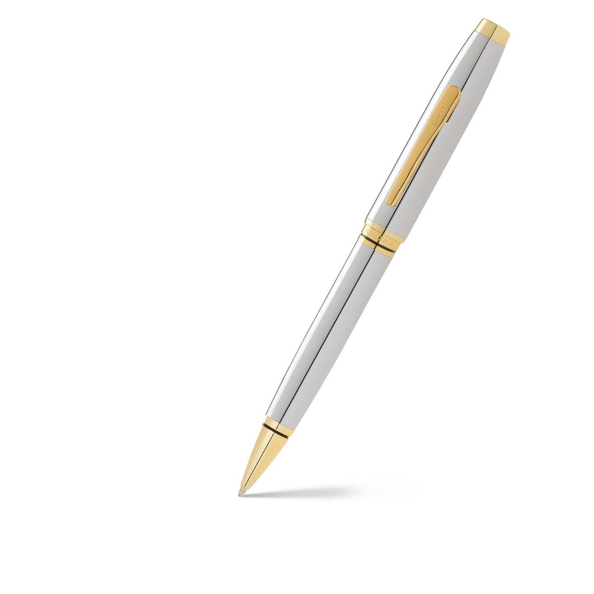 Cross AT0662-2 Coventry Ballpoint Pen – Chrome With Gold Trims