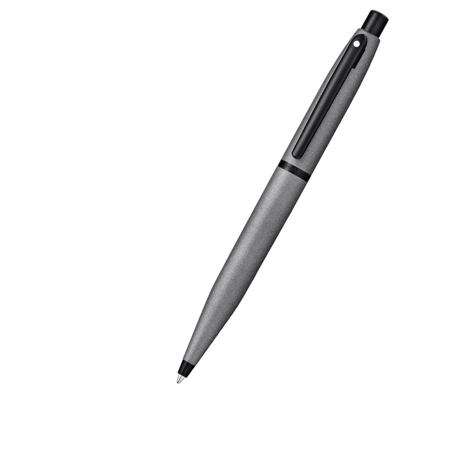 Sheaffer VFM 9424 Sleek Matte Grey Ballpoint Pen With Dark Black Trim