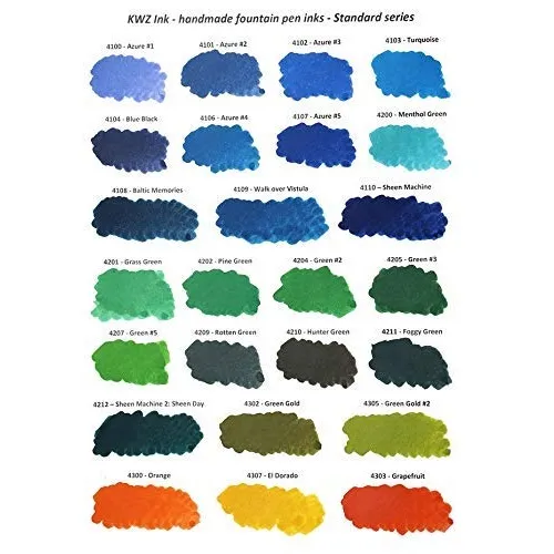 KWZ INK Handmade Fountain Pen Ink  1107-IG Turquoise