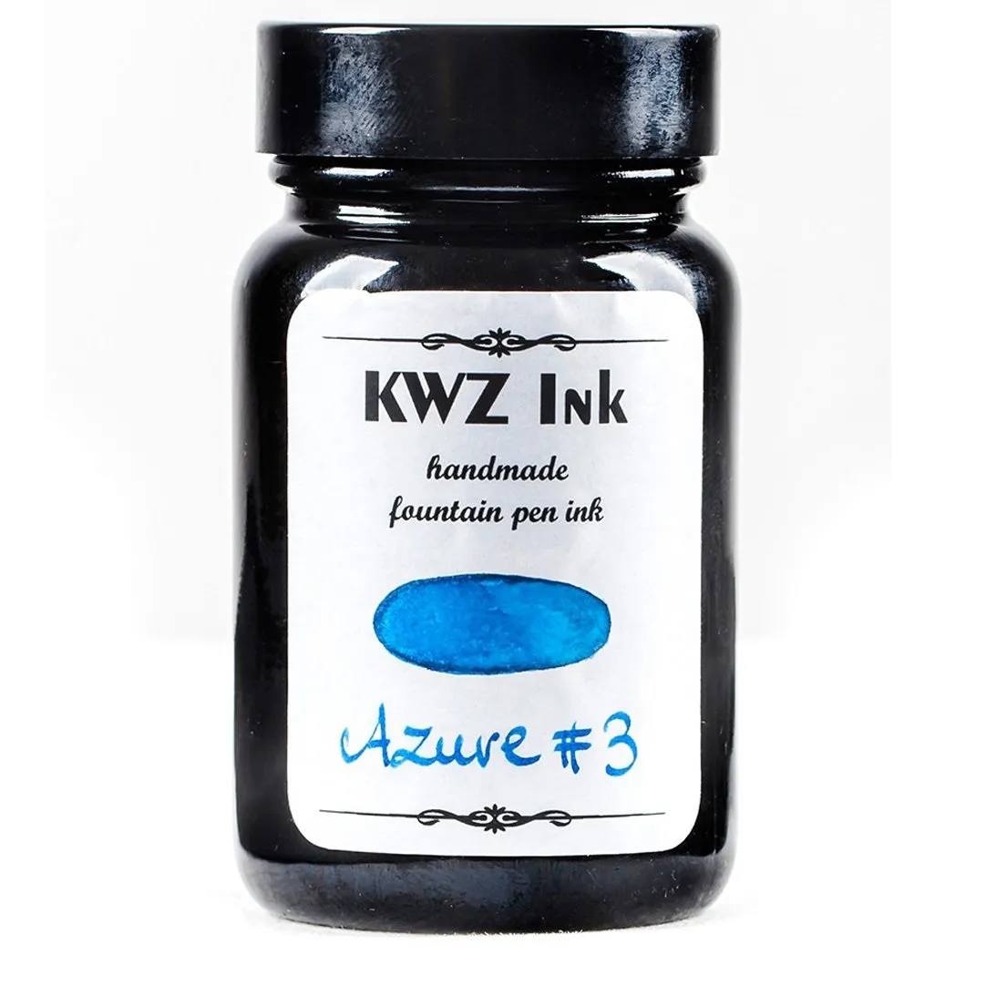 KWZ INK Handmade Fountain Pen Ink Made in Poland -4102-Azure #3