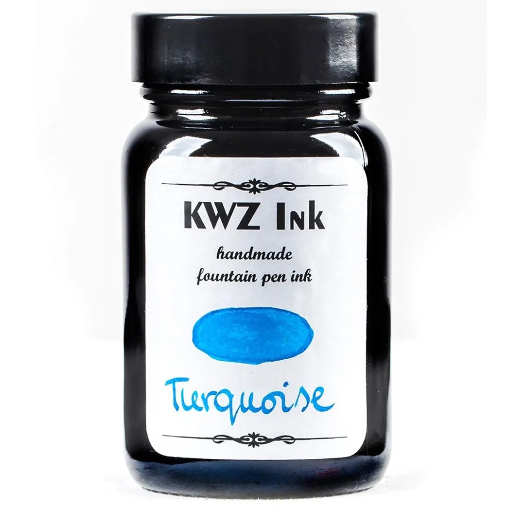 KWZ INK Handmade Fountain Pen Ink Made in Poland 4103 Turquoise