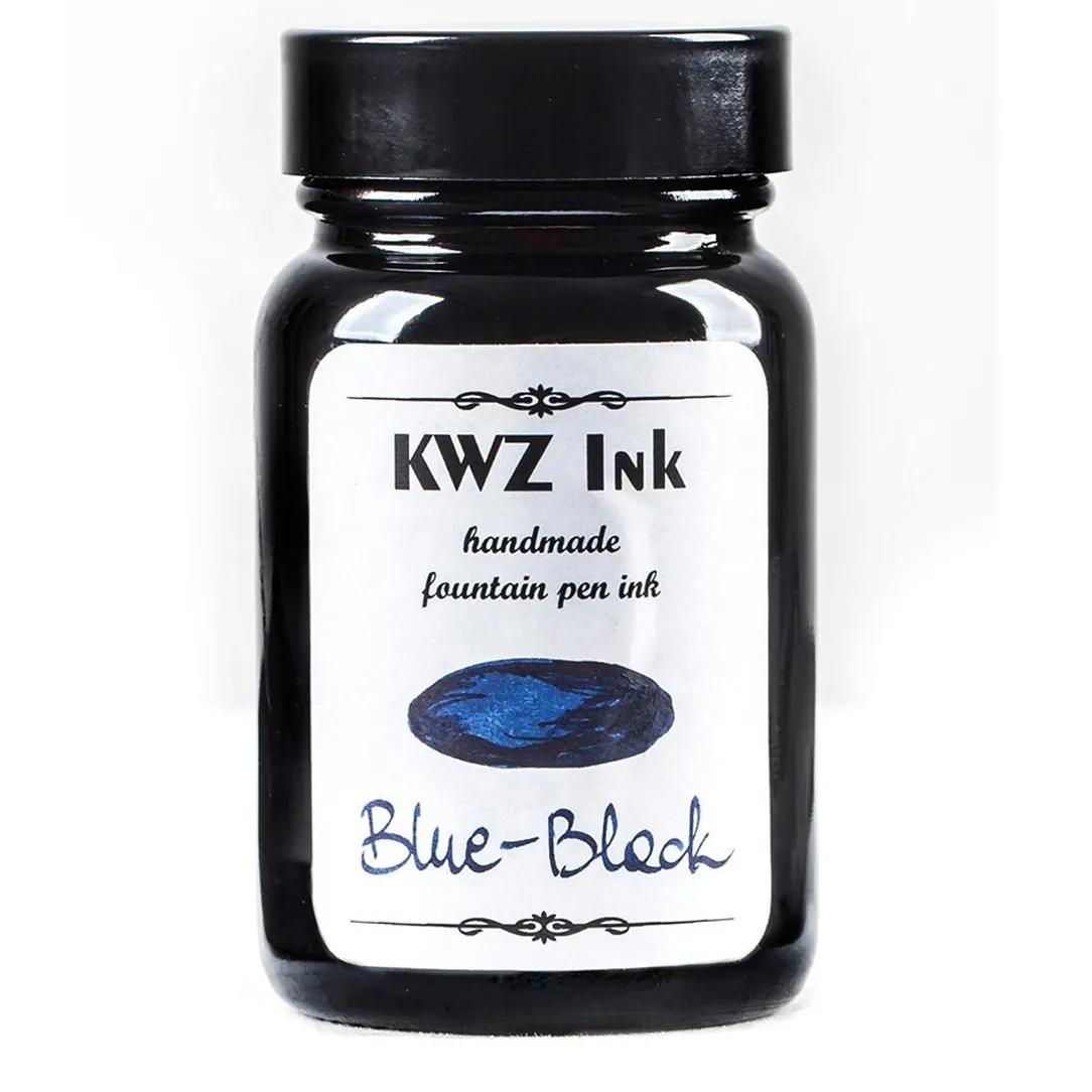 KWZ INK Handmade Fountain Pen Ink Made in Poland -4104-Blue Black