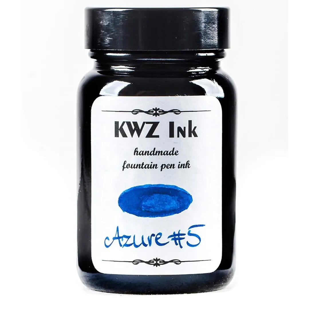 KWZ INK Handmade Fountain Pen Ink Sheen Effect4107-Azure #5