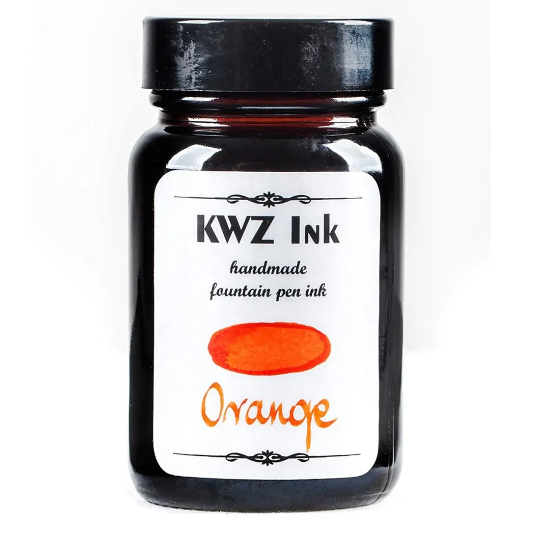 KWZ INK Handmade Fountain Pen Ink Made in Poland -4300-Orange