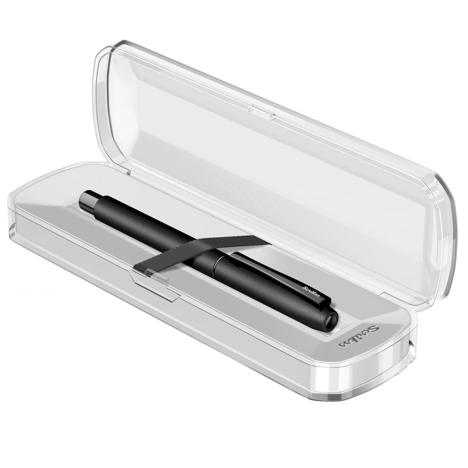 Scrikss Carnival 0.7mm Roller Ball Point Pen - Matte Satin Black SS Barrel & Cap, Layered With Epoxy Paint, SS Clip With Glossy Black Lacquer, ABS Black Grip For Writing Gift Adults Office Use