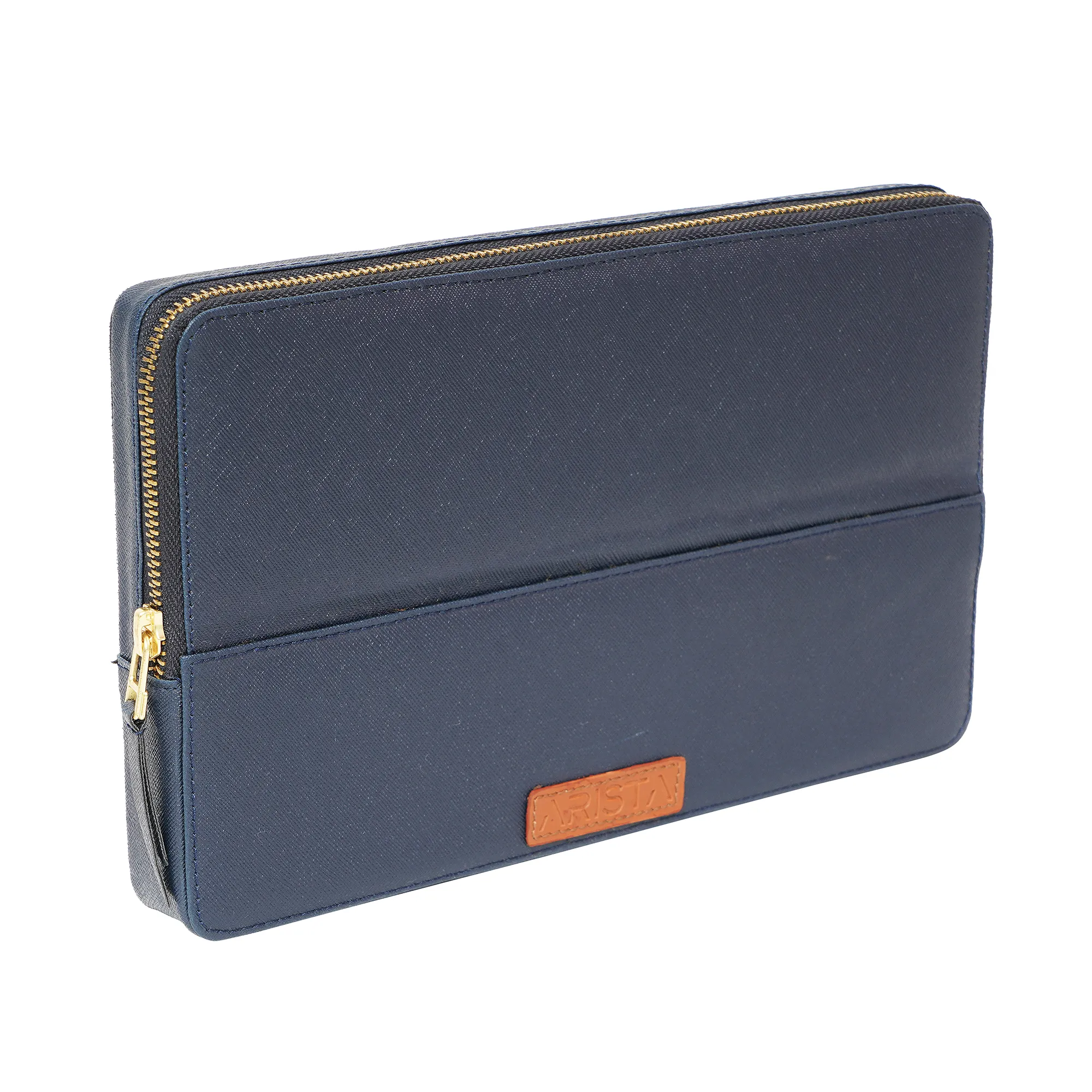 ARISTA PEN LEATHERETTE PEN CASE FOR 12 PENS BLUE