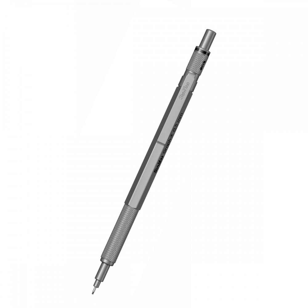 Scrikss Office Graph-X Metallic Grey Mechanical Pencil With 0.5mm