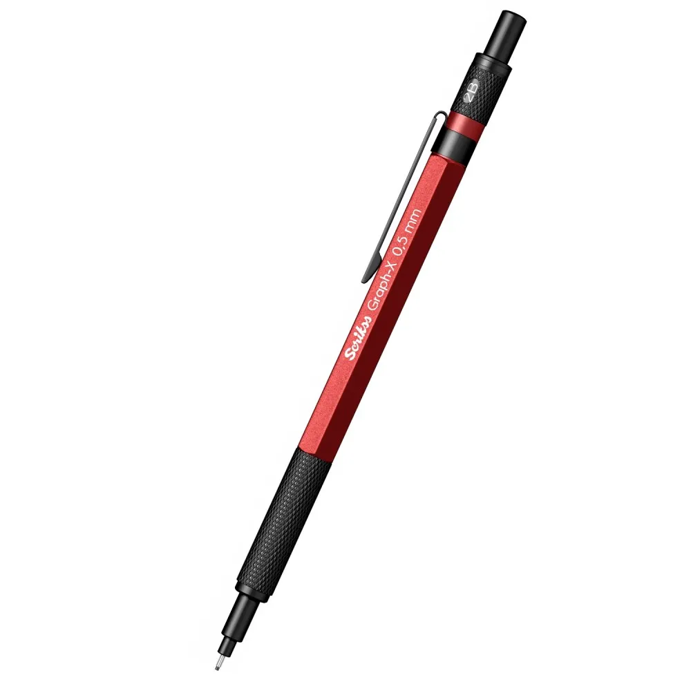 Scrikss Office Graph-X Metallic Red Mechanical Pencil with 0.5mm