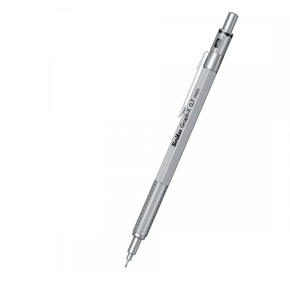 Scrikss Office Graph-X Satin Chrome Plated Mechanical Pencil with 0.7mm
