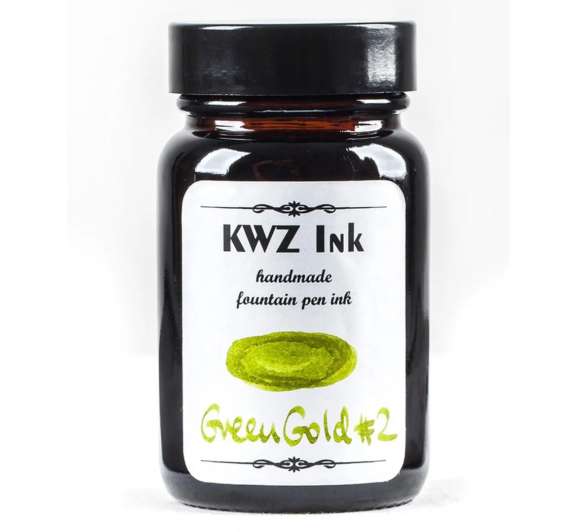 KWZ INK Handmade Fountain Pen Ink Made in Poland -4305-Green Gold #2