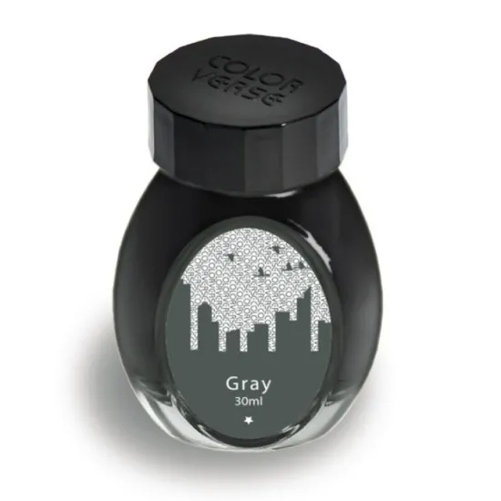 Colorverse 30ml Office Series Gray Fountain Pen Ink, Classic Bottle Dye Based Nontoxic, Made In Korea