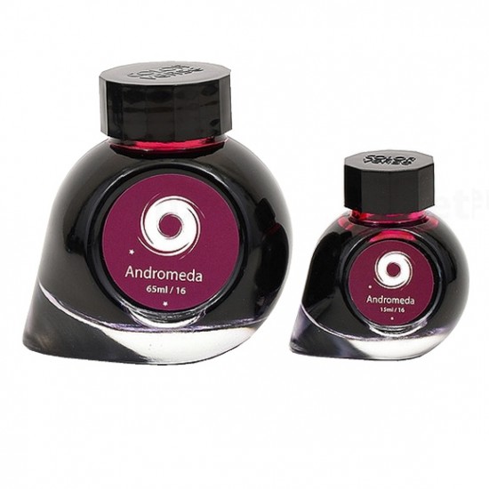 Colorverse Andromeda - Purple - Fountain Pen Ink 16 Astrophysics Series, Season 2, 65ml - 15ml - 2 Bottle Set, Dye-Based, Nontoxic, Made In Korea