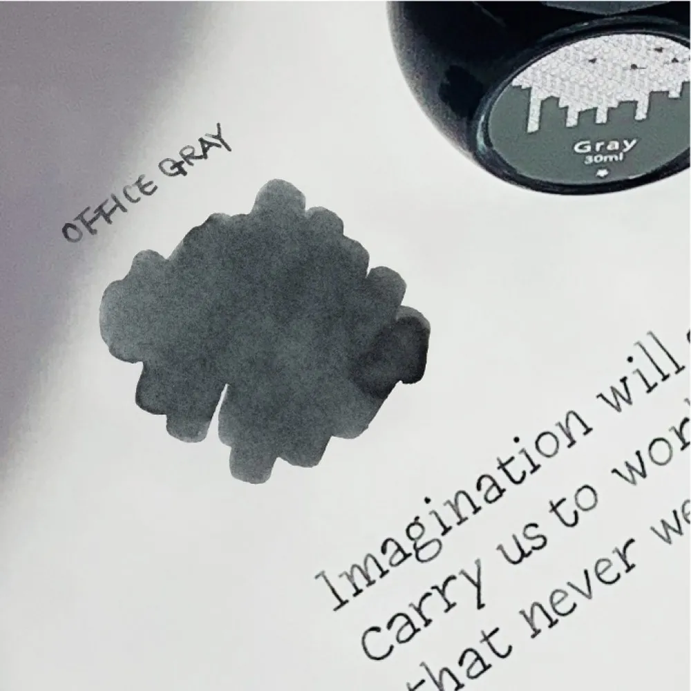 Colorverse 30ml Office Series Gray Fountain Pen Ink, Classic Bottle Dye Based Nontoxic, Made In Korea