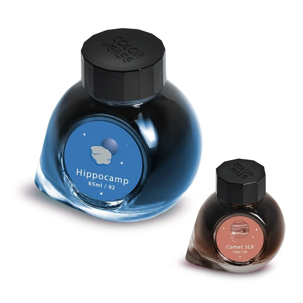Colorverse Ink - Season 7 - Eye On The Universe - Hippocamp (65ml) and Comet SL9 (15ml)- 2 Bottle Set, Dye-based, Nontoxic