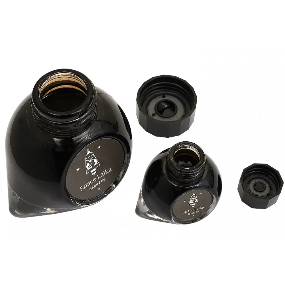 Colorverse Space Laika - Dark Brown - Fountain Pen Ink 06 Spaceward Series, Season 1, 65ml - 15ml - 2 Bottle Set, Dye-Based, Nontoxic, Made In Korea