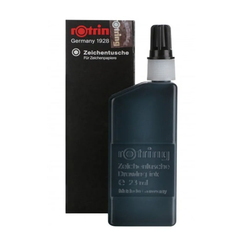 Rotring Isograph and Variant Drawing Ink - 23 ml Bottle Black