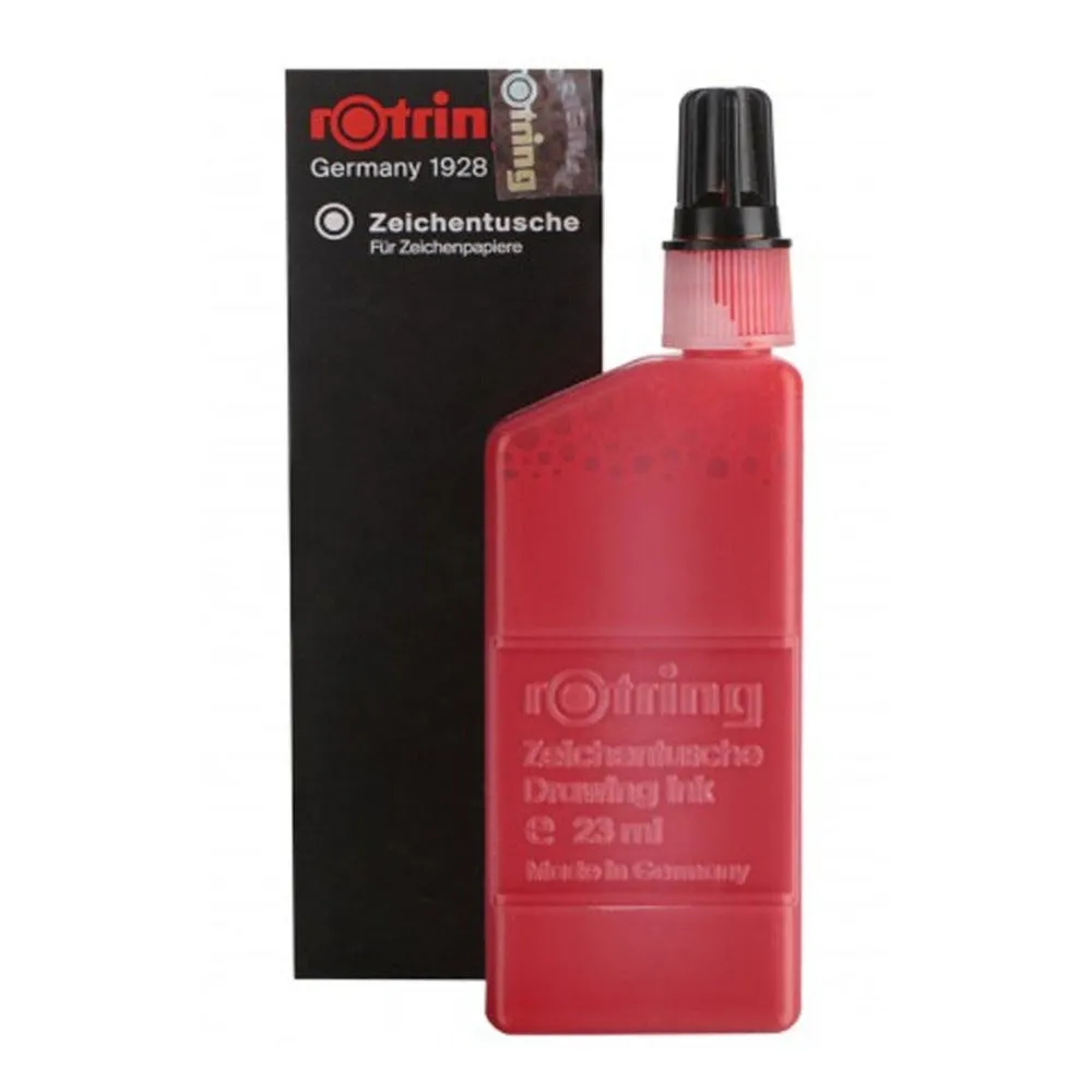 Rotring Drawing Ink 23ml Bottle, Red - S0216040
