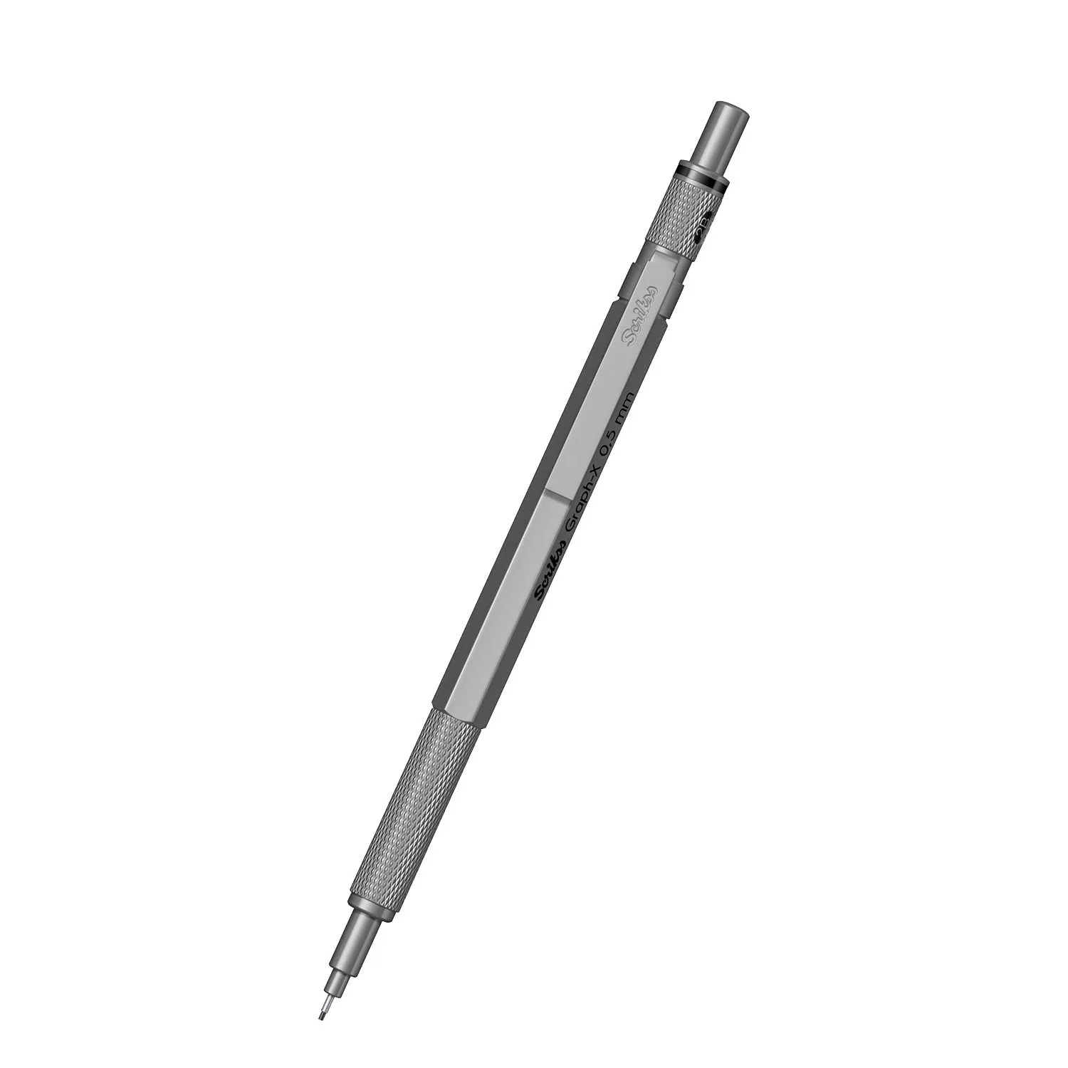 Scrikss Office Graph-X Satin Gray Titanium Plated Mechanical Pencil with 0.5mm